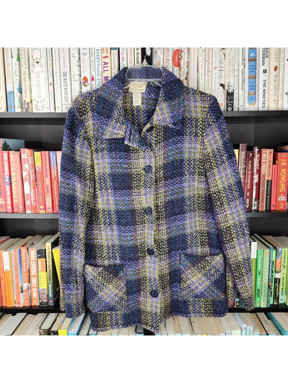 Boyne Valley Weavers Handcrafted Wool Blend Plaid Jacket